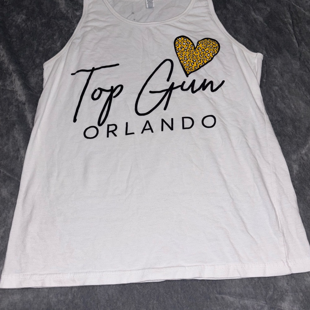 White Top Gun Orlando Tank Top